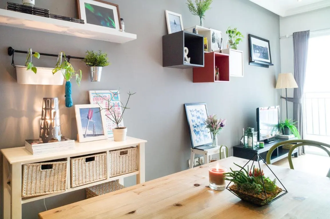 Image of Scandi style flat in Central Jakarta, Gym & Pool
